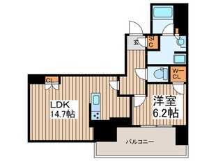 ﾌﾟﾗｳﾄﾞﾀﾜｰ小岩ﾌｧ-ｽﾄ(717)の物件間取画像